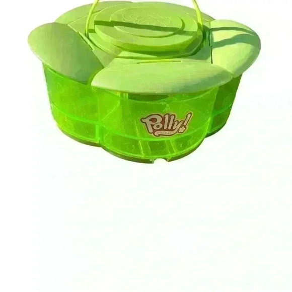 Polly Pocket Green Flower Storage Container With 11 Bins For Clothes Accessories - Picture 3 of 8